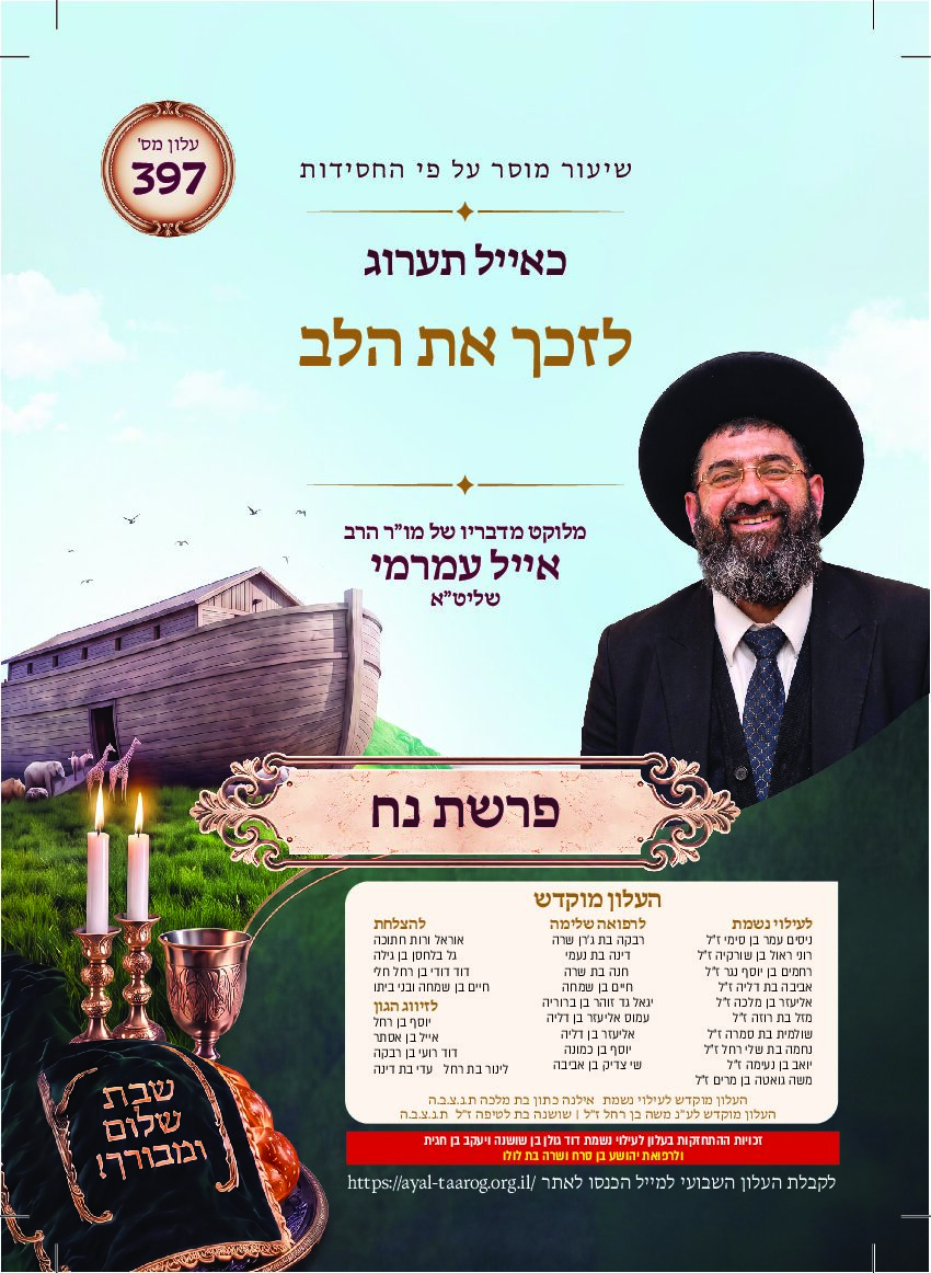 כאיל תערוג גליון שצז - נח